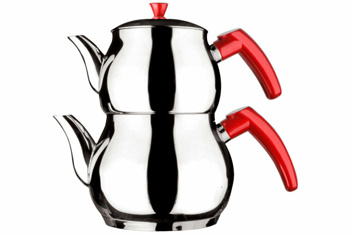 Tonton Kırmızı Mini Çaydanlık Takımı