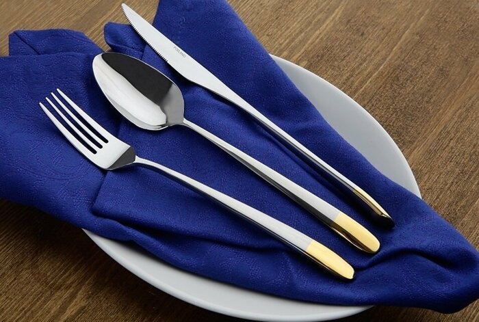 Helios Altın Çatal Kaşık Bıçak Takımı 89 Parça