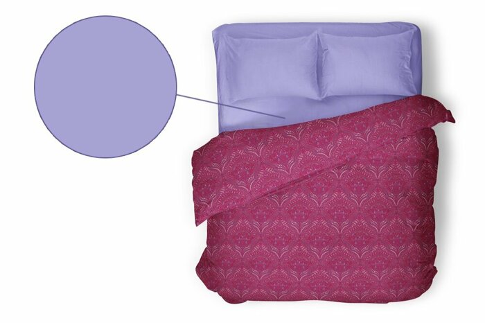 Colore Lavanta Çarşaf Çift Kişilik Lastikli 240x260cm