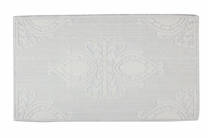 Lose Dikdörtgen Beyaz Banyo Paspası 60x100cm