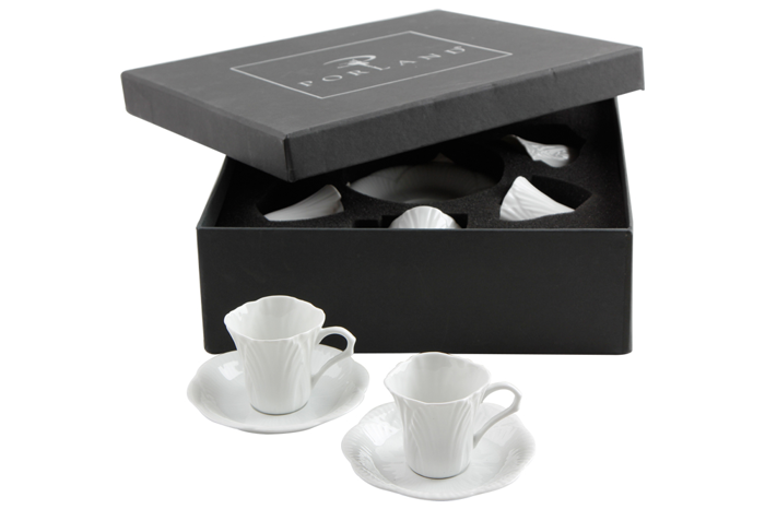 Nature Beyaz Kahve Takımı 12 Parça