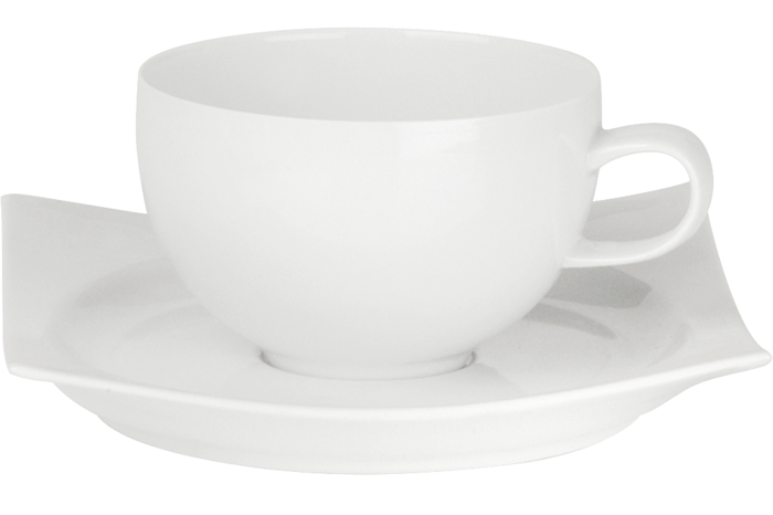 Zen Beyaz Tabaklı Çay Fincanı 200cc