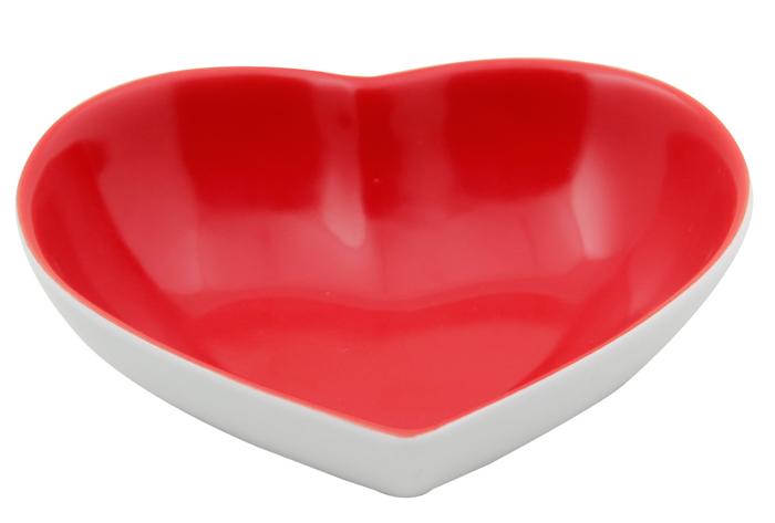 Kırmızı Kalp Kase 13cm