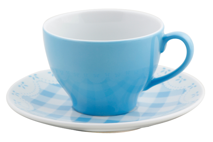 Pötikare Mavi Tabaklı Çay Fincanı 210cc