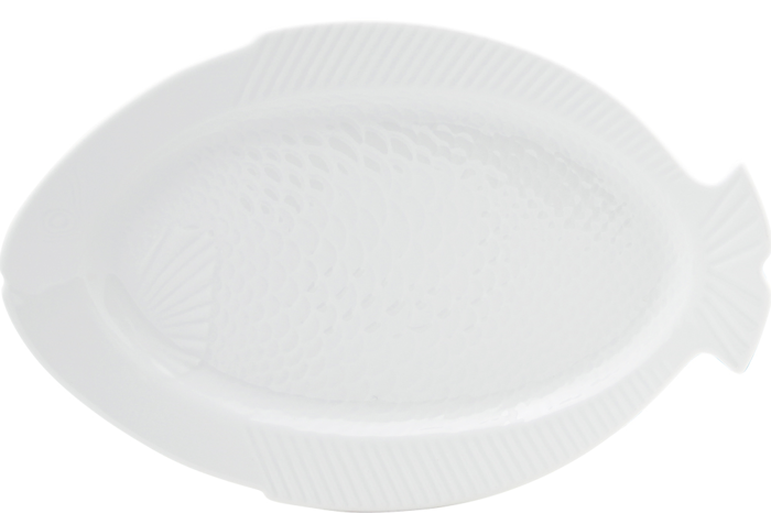 Beyaz Balık Tabağı 36cm