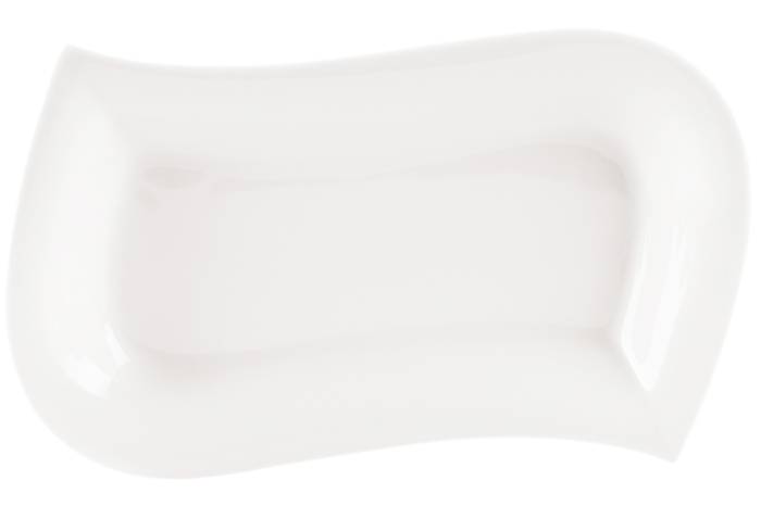 Leaf Beyaz Kayık Tabak 32cm