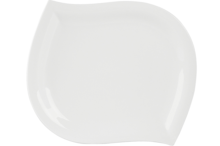 Leaf Beyaz Düz Tabak 32cm