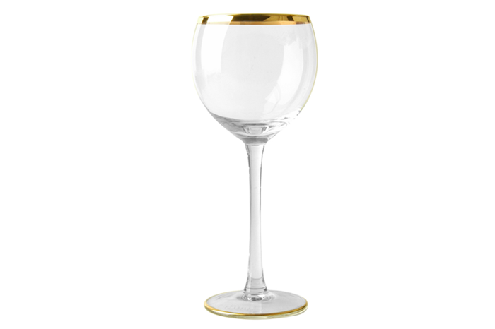 Altın Kırmızı Şarap Bardağı 357Cc