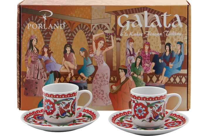 Hümayun Galata Kahve Takımı 12 Parça