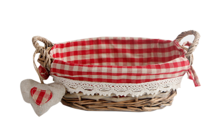 Jimmy Kırmızı Oval Sepet 19cm