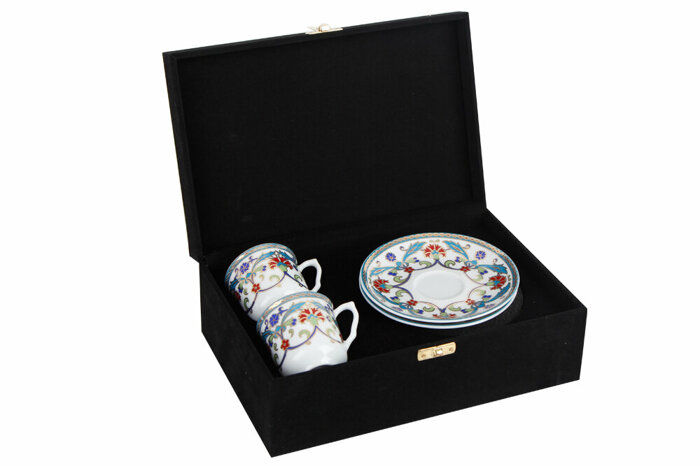 Perçem Çay Fincan Takımı 4 Parça