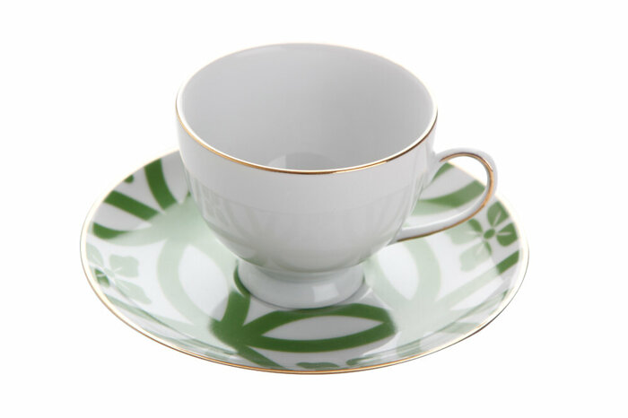 Morocco Desen1 Yeşil Tabaklı Kahve Fincanı 80cc