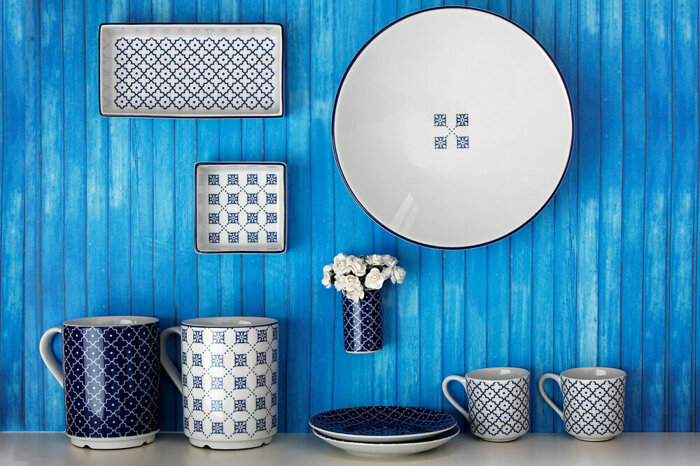 Blue Passion 24 Parça 6 Kişilik Yemek Takımı