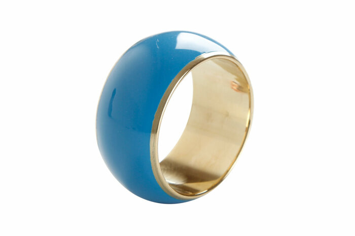 Brass Turkuaz Yüzük Peçetelik 4cm