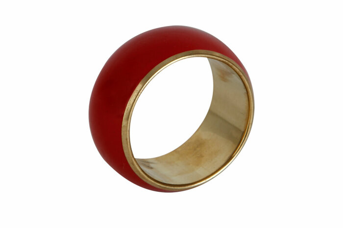 Brass Kırmızı Yüzük Peçetelik