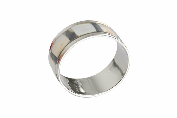 Pearl Platin Lid Yüzük Peçetelik