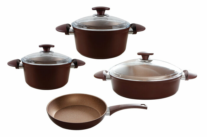 Grena Bordo Tencere Takımı 7 Parça