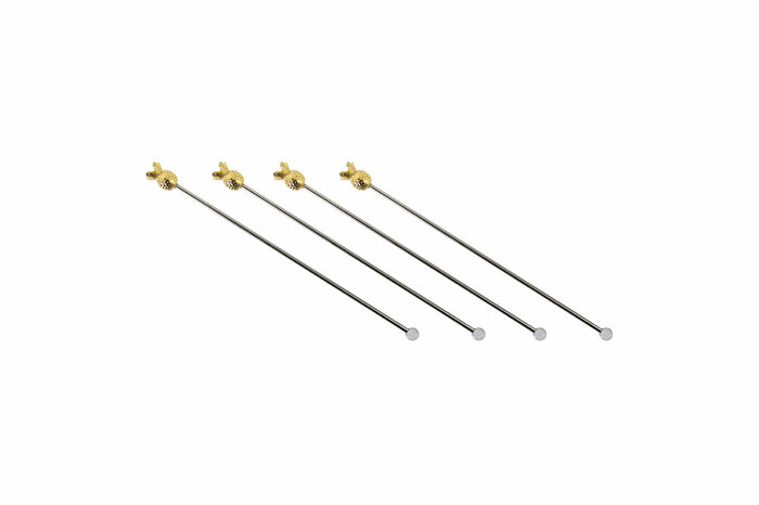 Shiraz Ananas 4'lü Kokteyl Karıştırıcı 21cm