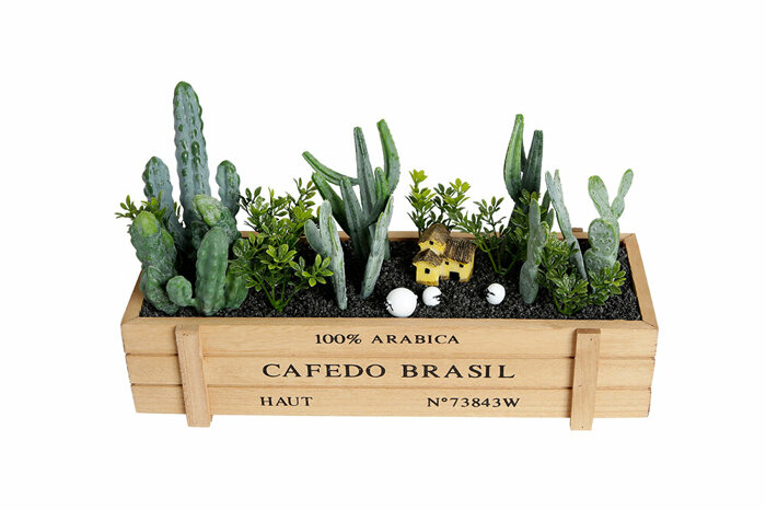 Sukulent Mix Saksılı 2 Yapma Çiçek 11cm