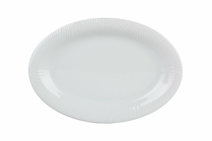 Lara Beyaz Kayık Tabak 24cm