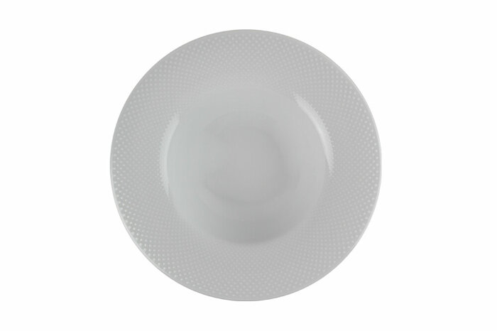 Collet Beyaz Desen2 Çukur Tabak 27cm