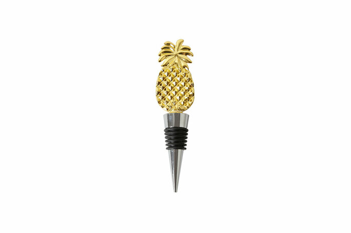 Shiraz Altın Ananas Şişe Tıpası 12cm