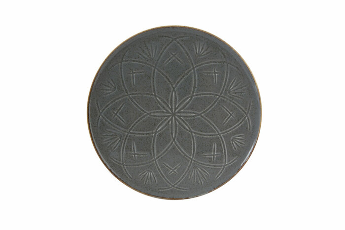 Christina Koyu Gri Düz Tabak 27cm