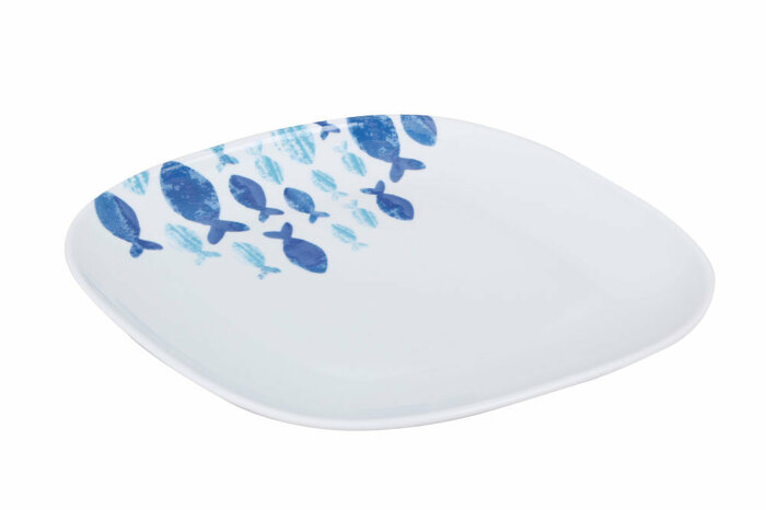 Deep Blue Desen1 Düz Tabak 19cm