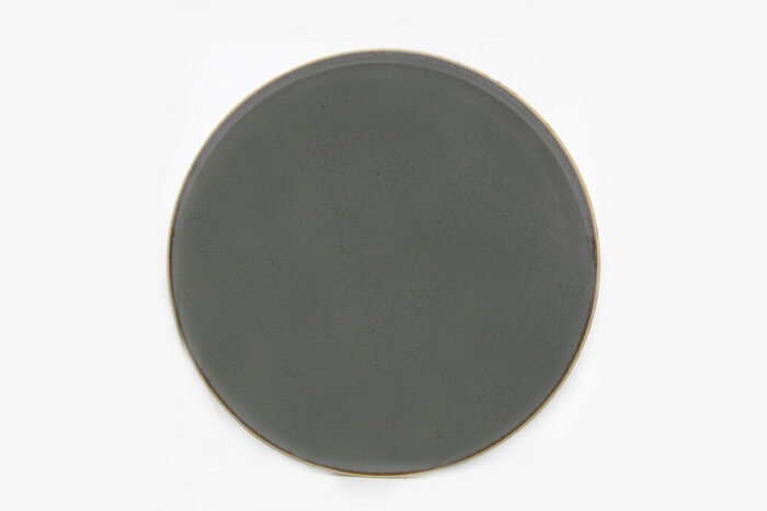 Grazia Seasons Koyu Gri Düz Tabak 32cm