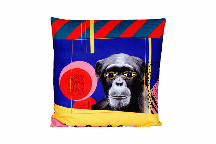 Wild Life Maymun Yastık 45x45cm