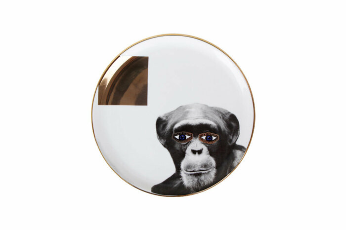 Wild Life Monkey Düz Tabak 20cm