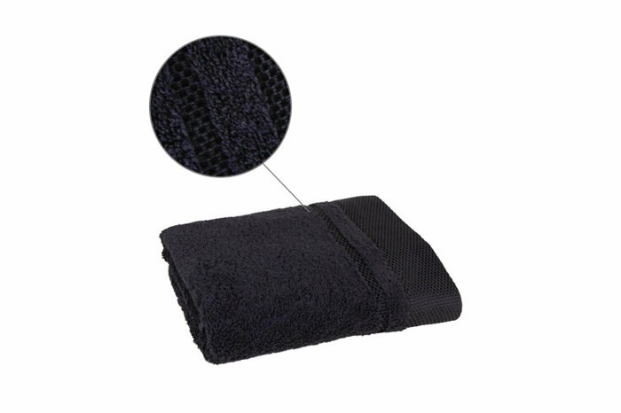 Tokyo Siyah Havlu 50x90cm