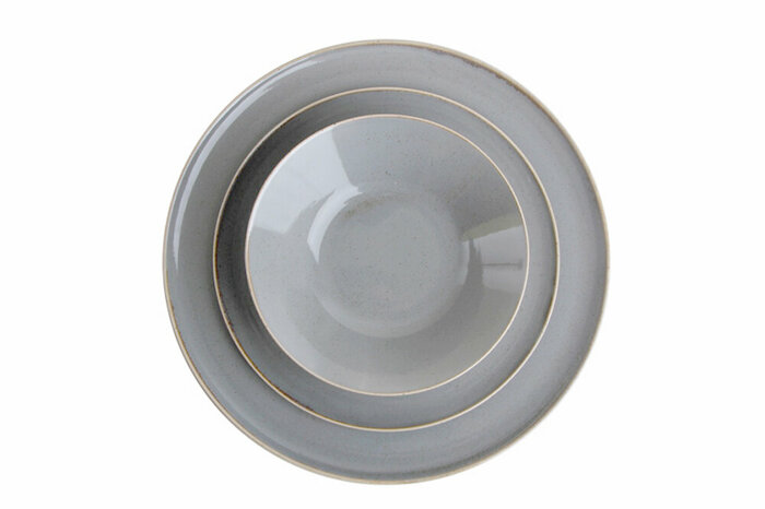 Grazia Seasons Koyu Gri Yemek Takımı 3 Parça