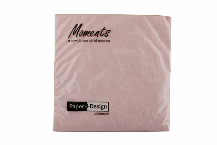 Moments Ornament Soft Pink Kağıt Peçete 16'lı 33x33cm