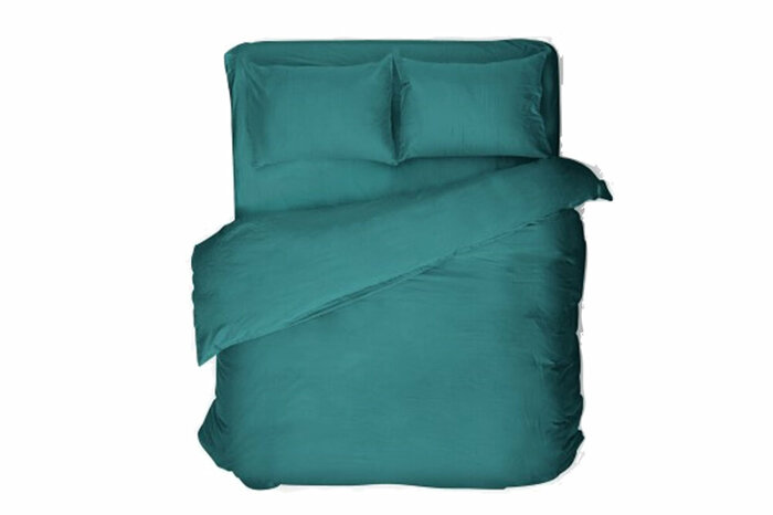 Pamuk Saten Petrol Nevresim Çift Kişilik 200x220cm