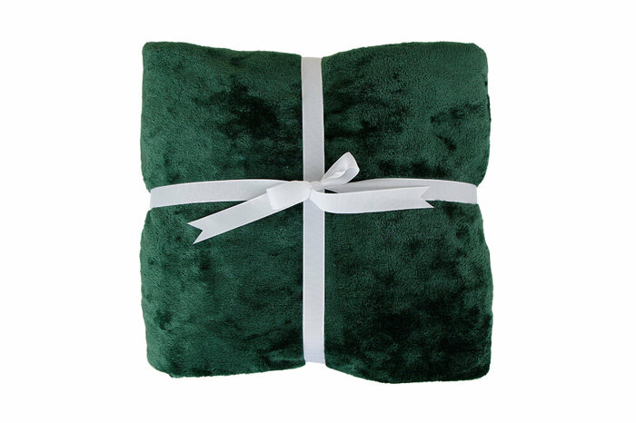 Fuzzy Yeşil Koltuk Şalı 130x170cm