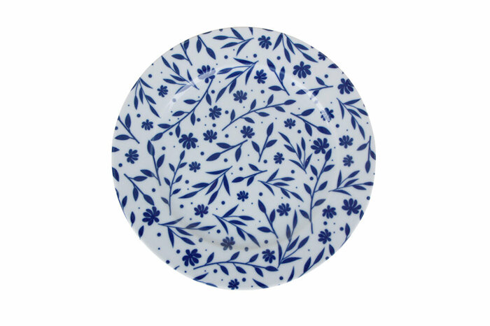 Blue Desen2 Düz Tabak 24cm