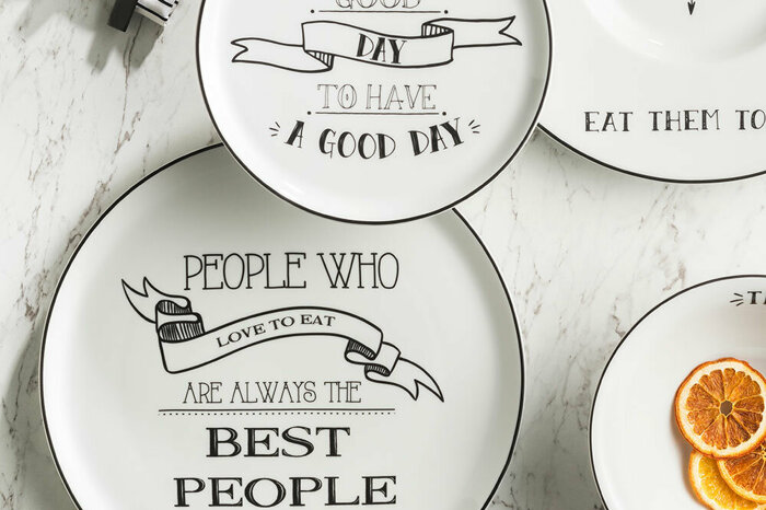 Be Happy 19 Parça 6 Kişilik Pasta-Çay Takımı