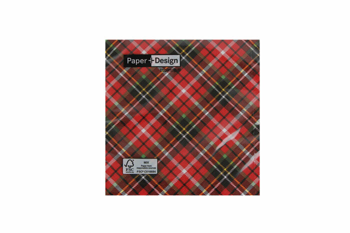 Tartan Red Peçete 20'li
