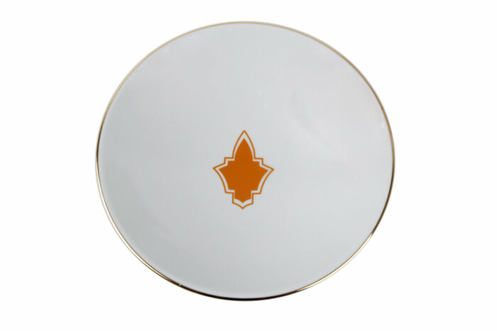 Morocco Desen3 Turuncu Çukur Tabak 19cm