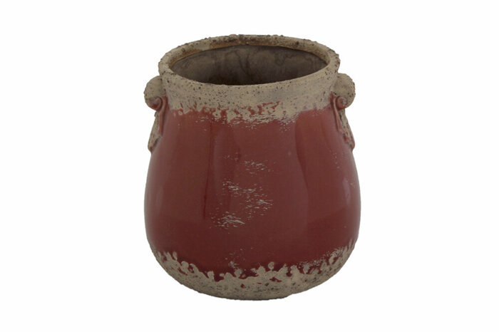 Sanna Kırmızı Saksı 17cm