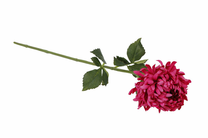 Tek Krizantem Mürdüm Yapay Çiçek 76cm