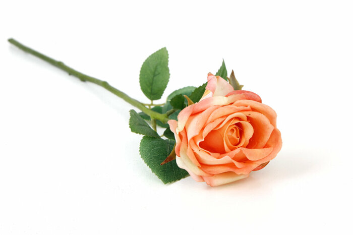 Tek Gül Pembe Yapay Çiçek 51cm