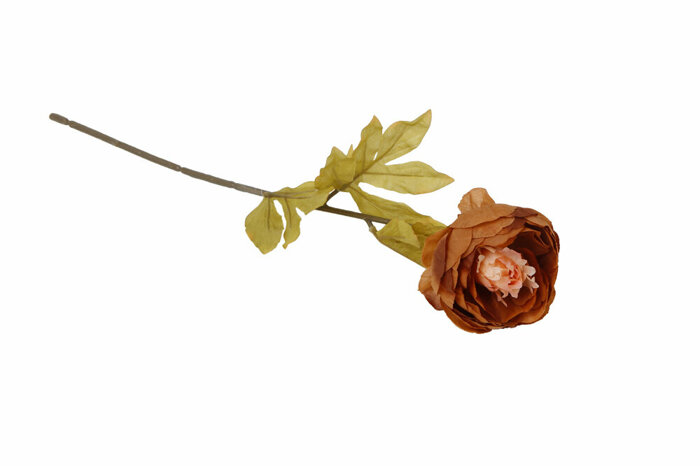 Tek Şakayık Turuncu Yapay Çiçek 48,5cm