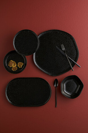 Ethos Black Moss 21 Parça 6 Kişilik Yemek Takımı