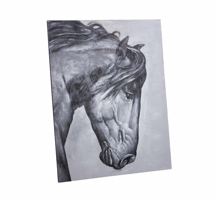 Siyah At Tablo 90x120cm