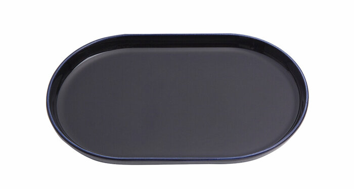 Navy Blue Kayık Tabak 18cm