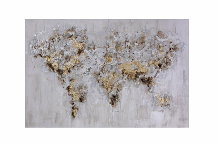 Dünya Beyaz Tablo 120x80cm