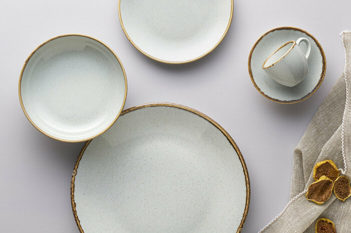 Seasons Gri 28 Parça 6 Kişilik Kahvaltı Tk.