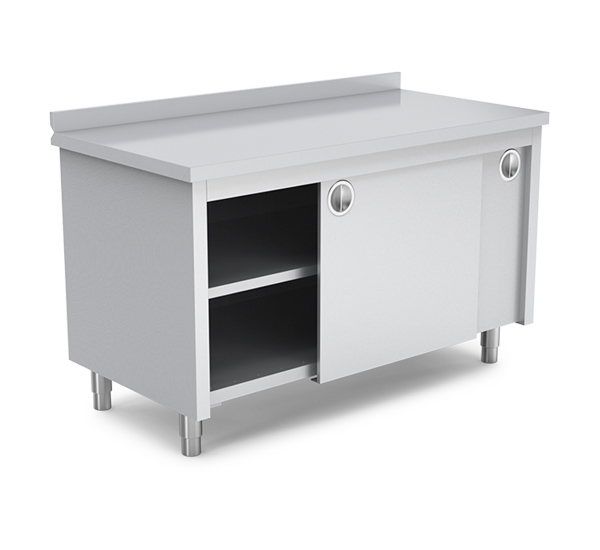 Dolaplı Çalışma Tezgahı Ara Raflı (Kaynaklı)